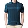Business Polohemd Herren Sommer Neu Lässig Locker Atmungsaktiv Knitterarm Kurzarm Kariert Herren Poloshirt Herren Oberteile