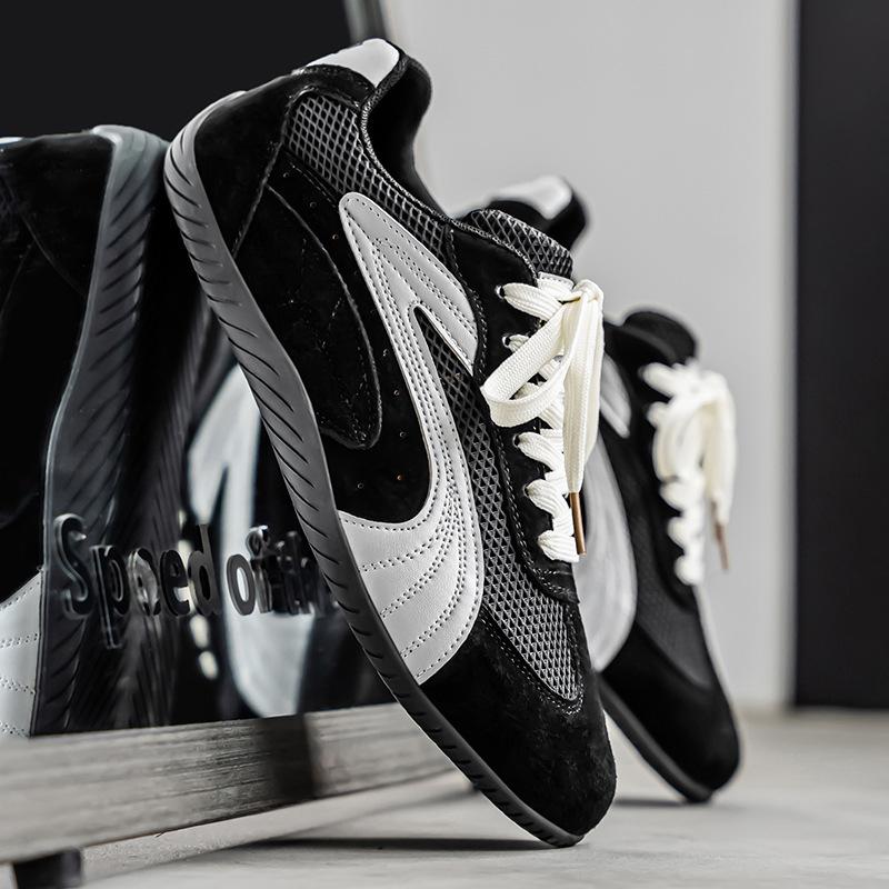 

Men2025 Summer Soft Bottom Anti Slip Casual Shoes Breathable Mesh Fashionable Sneakers Comfortable Flat Heel Round Toe men shoes 39 чорний