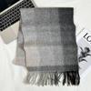 Xiaohongshu Popular Cherry Red New Year'S Red 100% Wool British Versatile Scarf Women'S And Men'S Cashmere Warm Scarf