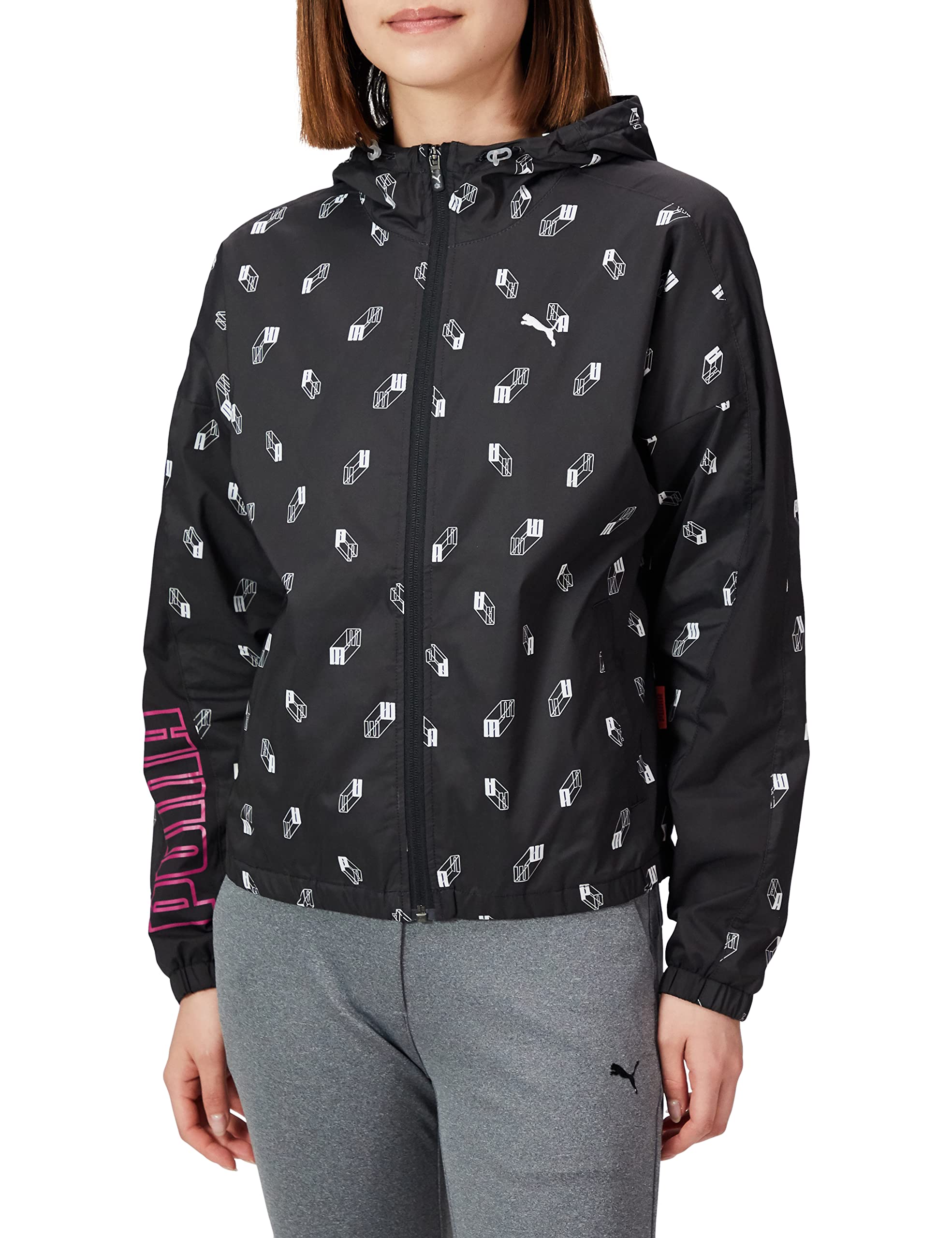 

PUMA Golf W 3D Logo Graphic Windbreaker for Women 930548 Puma Black XL