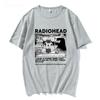 Radiohead T Shirt WOMEN Vintage Classic Tees North America Tour Rock WOMEN Camisetas Hombre Hip Hop WOMEN Tops