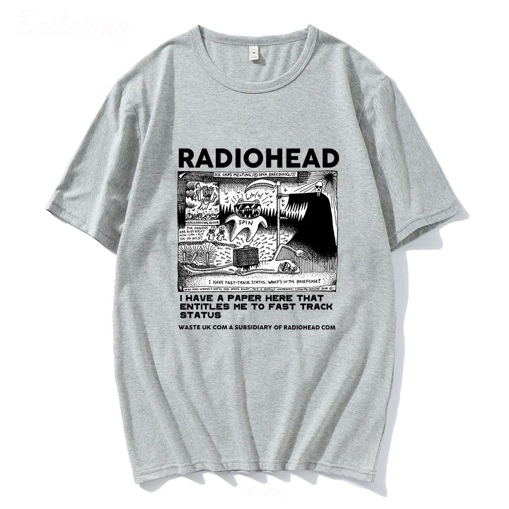 Radiohead T Shirt WOMEN Vintage Classic Tees North America Tour Rock WOMEN Camisetas Hombre Hip Hop WOMEN Tops