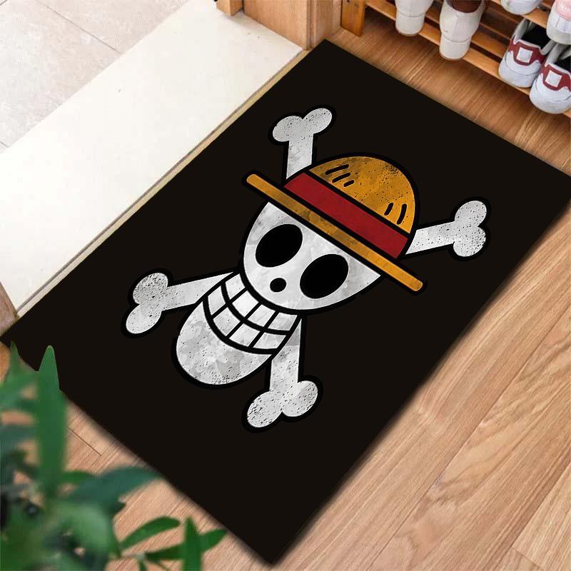 One Piece Straw Hat Pirates Carpet Rug For Living Room Bedroom Home Sofa Decoration,kids Play Nonslip Floor Mat