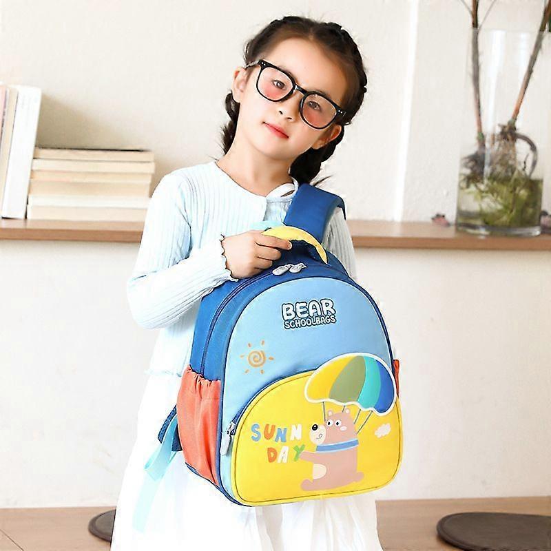 Cute cartoon kindergarten children's schoolbag boys and girls backpack 33*27*15cm Pink