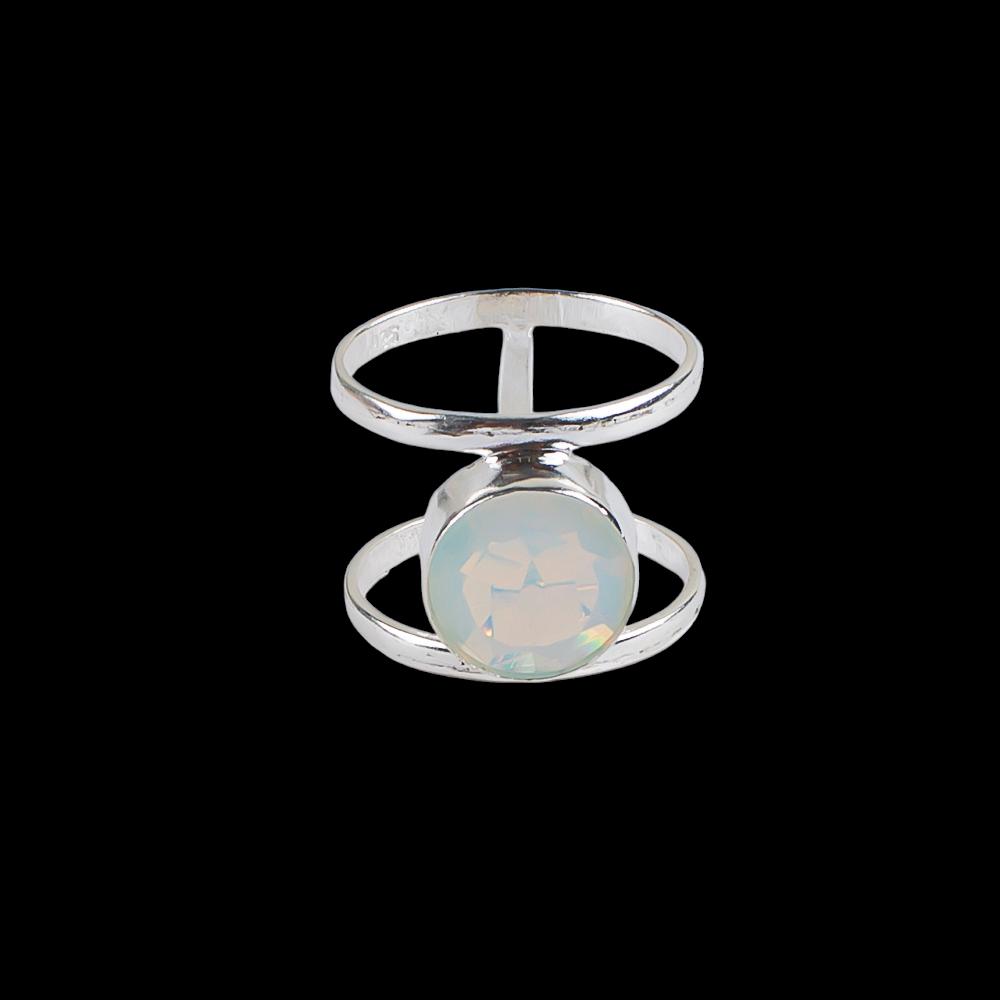 Rare Milky Opal Gemstone 925 Sterling Silver Jewelry Handmade Ring For Engagement RR-13-15