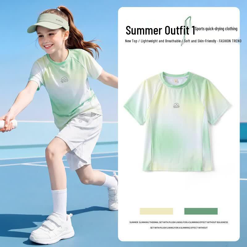 Moonkids Girls Summer Quick-Dry Sports Set