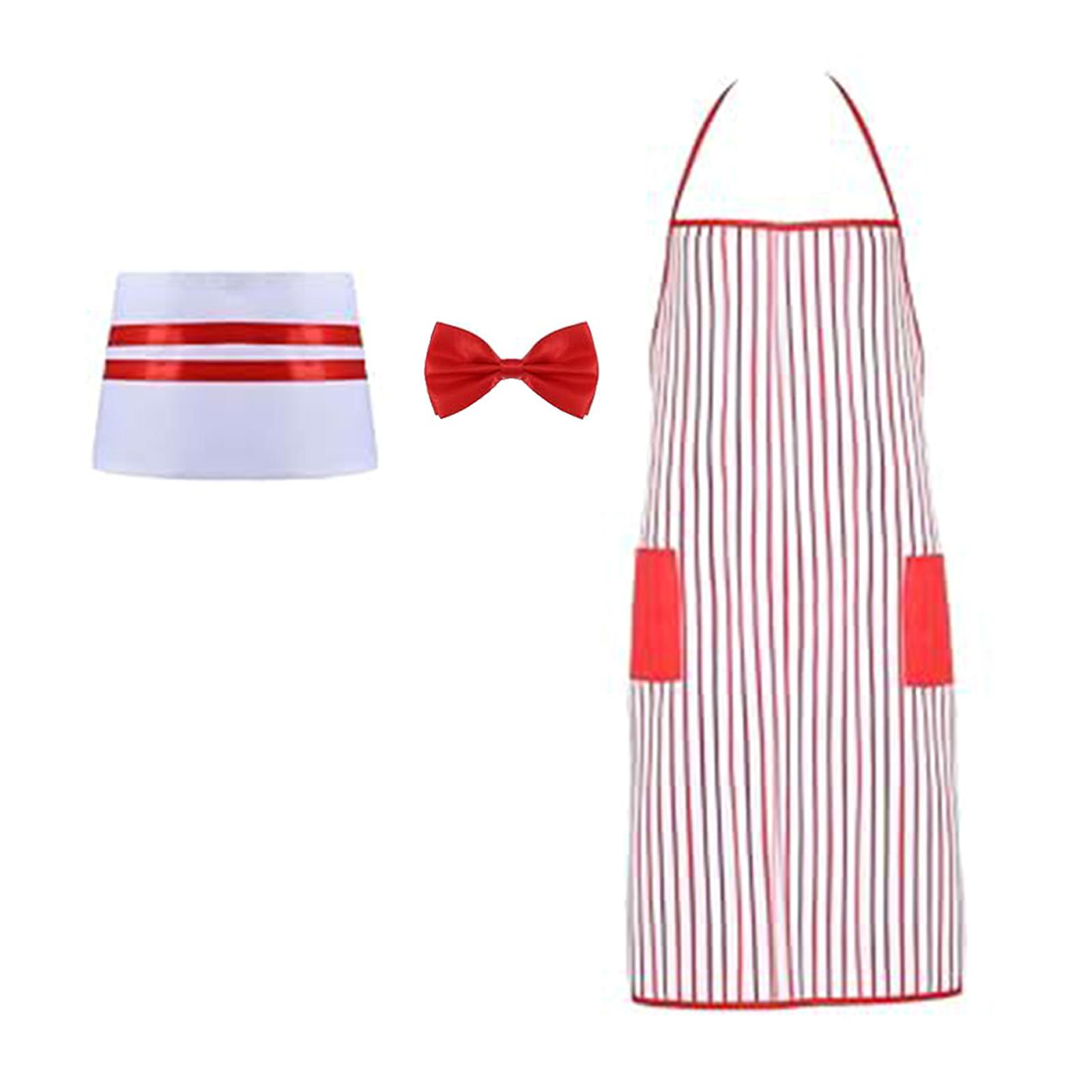 Halloween Themed Servers Uniform Apron Breathable Polyester Blend Fabric Detachable Chefs Cap Ideal For Dining Experiences 1