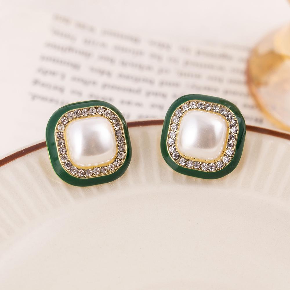 

Елегантні французькі сережки-квіти з перлів Срібна голка : Вишукана, Розкішна, Легка Мода для Жінок