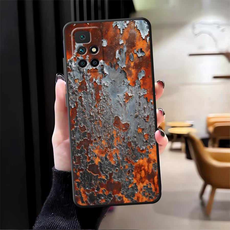 Funda Phone Cover Case for Xiaomi Redmi 13C A5 9A 9C 9T K60 12 12C A1 A2 Plus K40 K50 Gaming 10 Rust Art