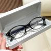 Small Oval Frame Plain Glasses Fashion  Anti-blue Light Decorative Glasses Ultra-light and Comfortable Women's Grade Glasses