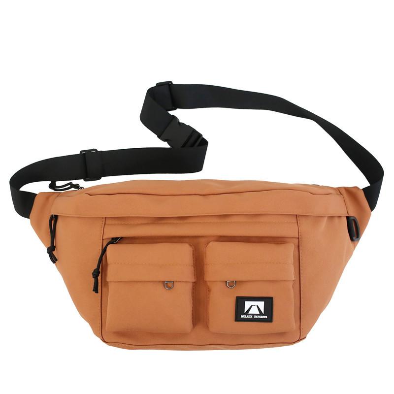 Simple and Spacious Street Trend Men's Crossbody Bag, Fashionable and Sporty Casual Women's Bag