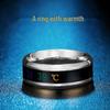 Korean Style Smart Temperature-Sensitive Titanium Steel Ring for Men - Trendy and Versatile.