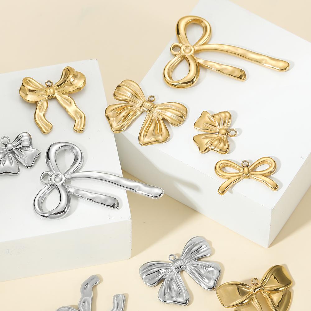2Pcs/Lot Stainless Steel Various Butterfly Shape Charms Pendants For Handmade DIY Jewelry Necklace Bracelet Making Accessories