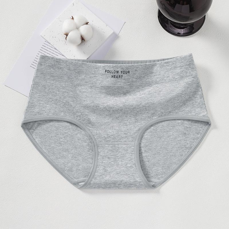 Mid Waist Antibacterial Pure Cotton Large Size Women Underwear With Full Cotton Crotch