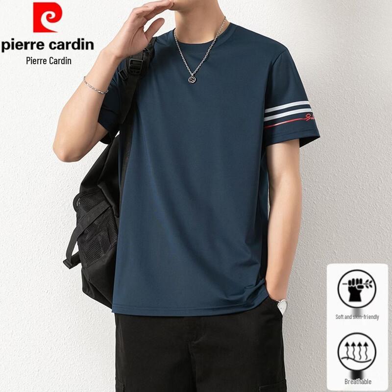 Pierre Cardin Men's Ice Silk Short Sleeve T-Shirt