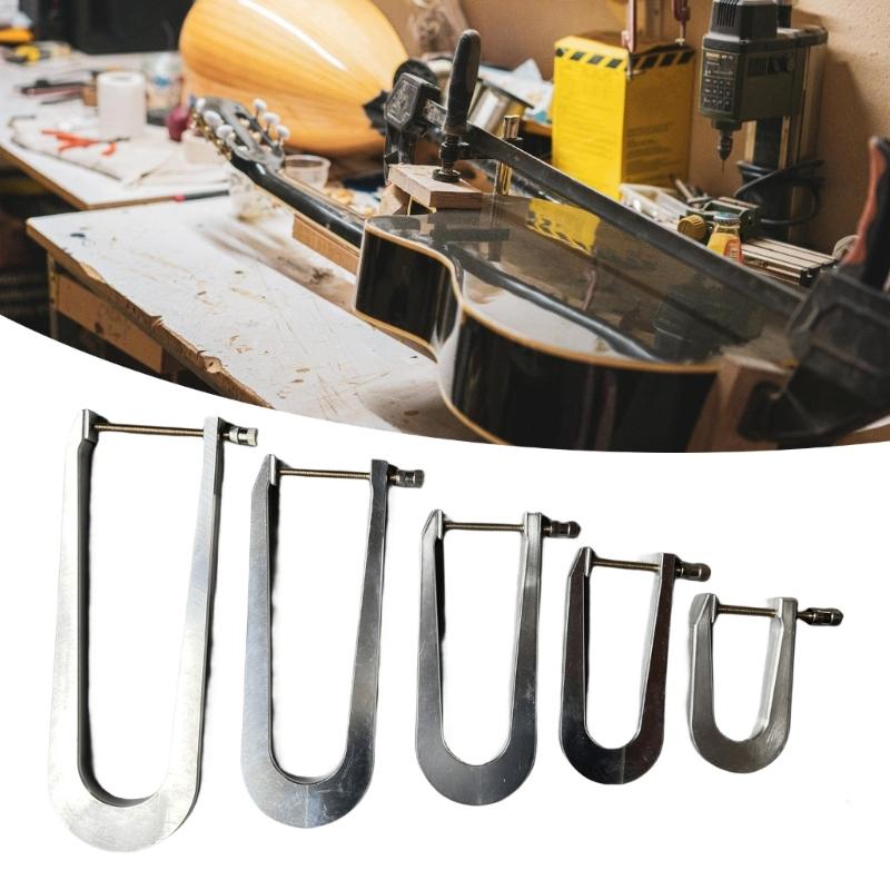 Aluminum Alloy Violin Bracing Clamp Sound Beam Crack Bonding Repair Clamp Violin Guitar Bass Bar Clamps Luthier Tools