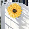 Sunflower Wreath Front Door Decor Cloth Fabric Wall Hanging Decoration Sunflower Thanksgiving Day 2024 Household Craft Ornaments