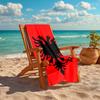 1Pc Eagle Symbolism Albania Beach Towel, Quick Dry, Multi-Use for Beach Pool Gym Yoga Home Travel, Christmas, Halloween, Xmas Gift S929458