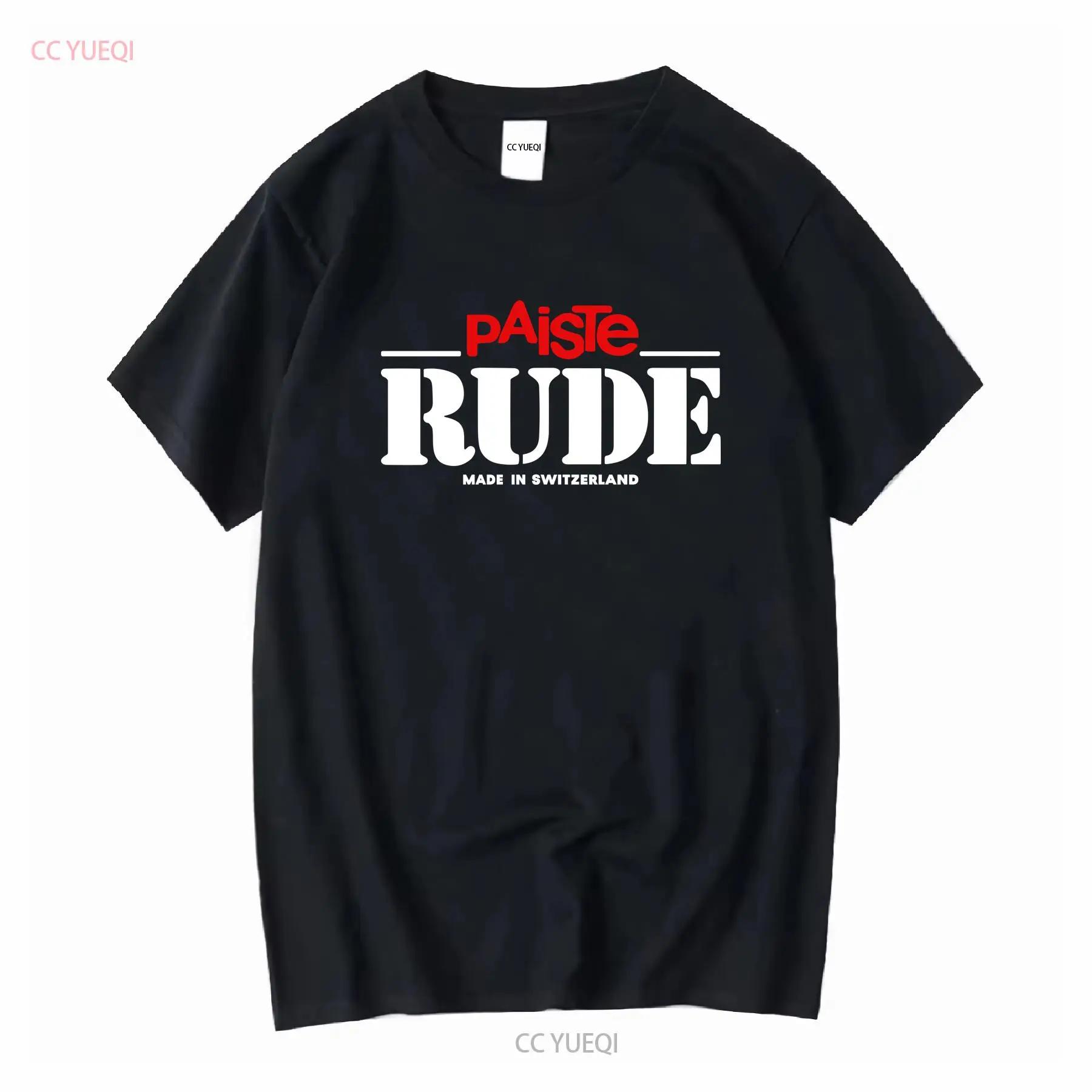 

НОВАЯ МУЖСКАЯ ЖЕНСКАЯ ФУТБОЛКА Paiste Cymbals Логотип RUDE Размеры S 3XL С длинным или коротким рукавом Винтажная стирка Удобная Уличная одежда Унисекс... S разноцветный