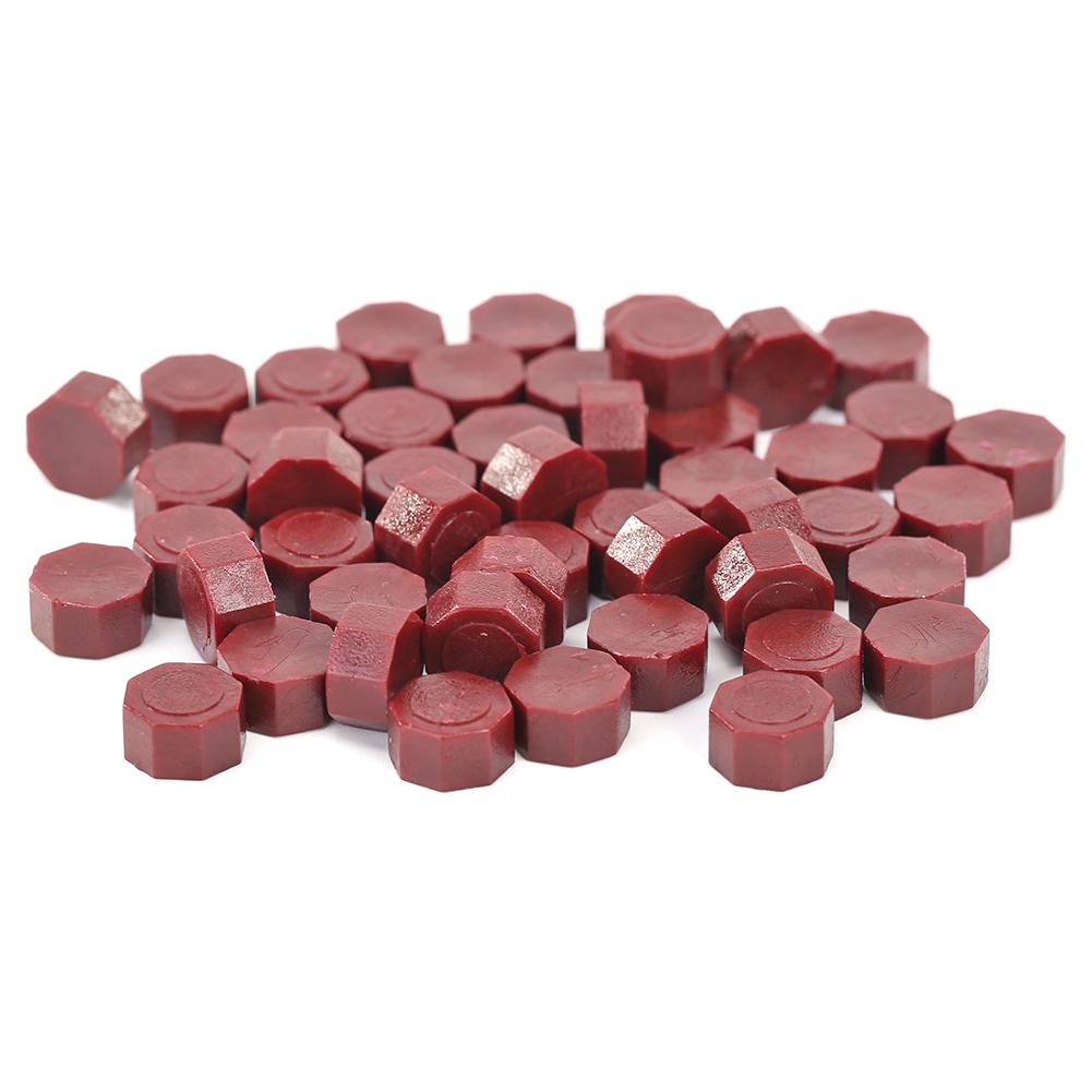100pcs/bag Vintage Sealing Wax Tablet Pill Beads Octagon Wax Seal Stamp For Envelope Wedding Party Stamping Grain Sealing Wax