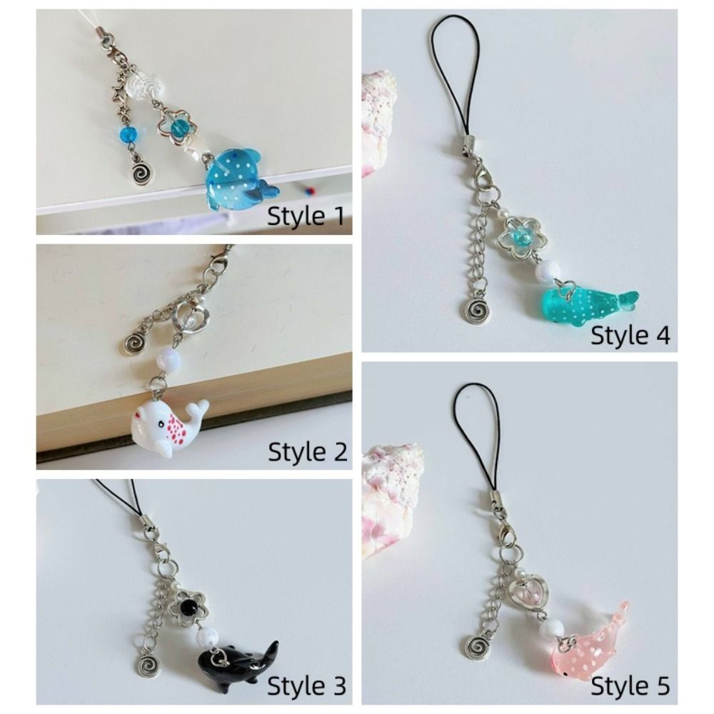 Marine Animal Shark Phone Charm Y2k Unique Phone Lanyard Mobile Phone Chain  Phone Accessories