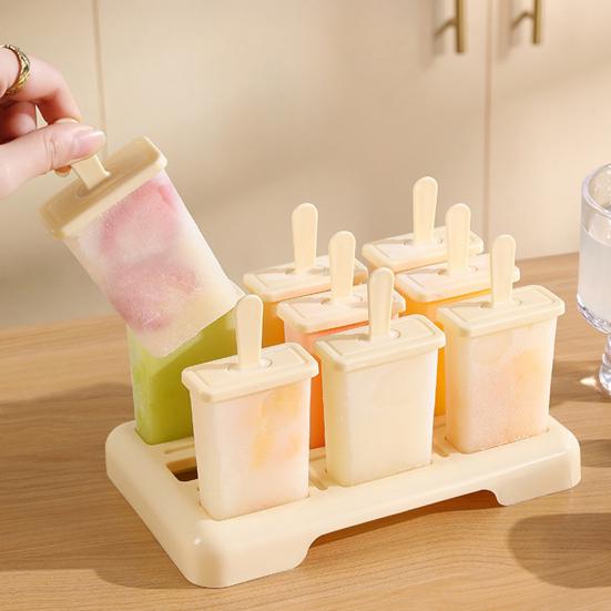 Yousheng 9Pcs Ice Pop Mold, Reusable Popsicle Maker for Homemade Ice Cream, BPA-free Freezer Tray for Juice And Yogurt