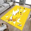 Pikachu Energy Burst Carpet For Playroom Bedroom Living Room Sofa Home Decorkids Game Area Rug Nonslip Floor Mat