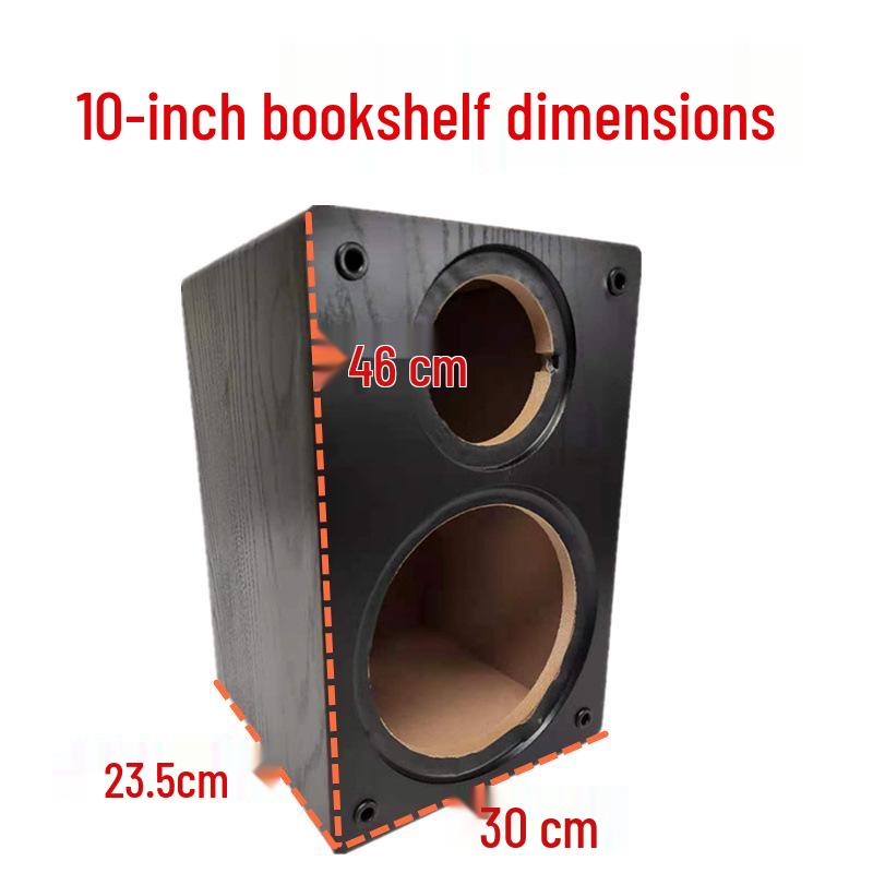Wooden Bookshelf Speaker Cabinet for 4-10-Inch Horn Speakers: DIY Two-Way Empty Bass Cabinet