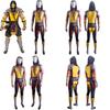 Mortal Kombat Scorpion Character Role Play Suit With Elastane For Cosplayers