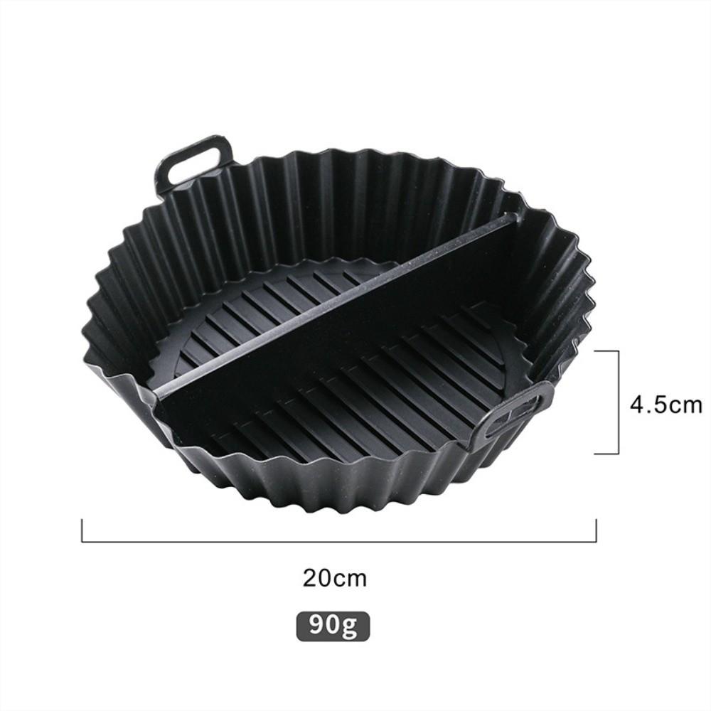 Silicone Silicone Baking Tray Mold Divided Air Fryer Liner Accessories Air Fryer Basket Mat  Oven чёрный