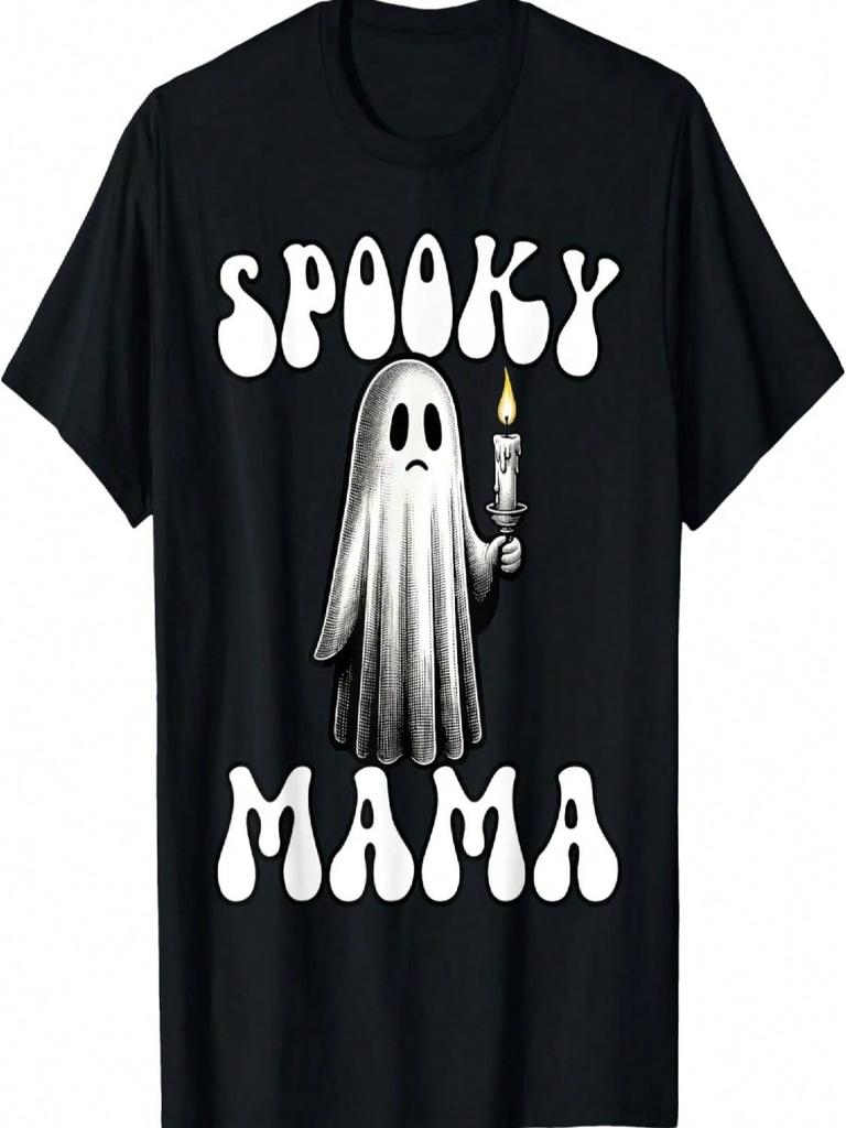 Boo Ghost Halloween Ghost Spooky Mama Costume T-Shirt