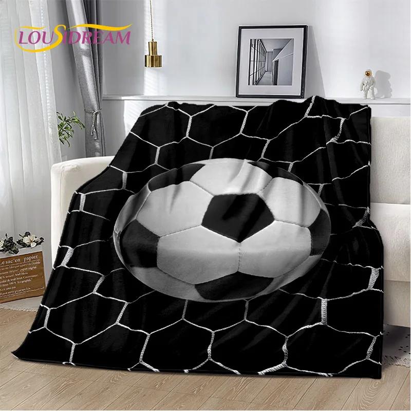 29 Stil Futbol Sahası Futbol Spor Karikatür Yumuşak Battaniye, Ev Yatak Odası Yatak Kanepe Seyahat Örtüsü Çocuk Hediyesi için Yumuşak Atma Battaniye
