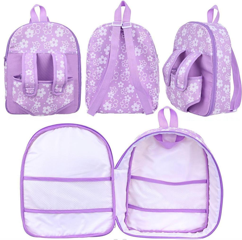 12" Reborn Rubber Baby Doll & Backpack Set - Soothing Toy for Children