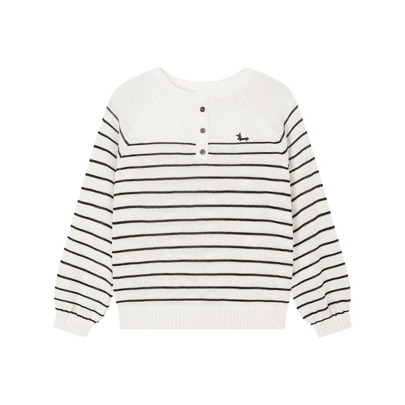 

ELLE KIDS Girls French Striped Knit Sweater 140
