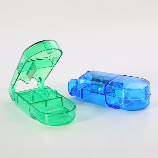 Tragbare Pille Cutter Splitter Divider Aufbewahrungsbox Medizin Tabletten Halter Fall