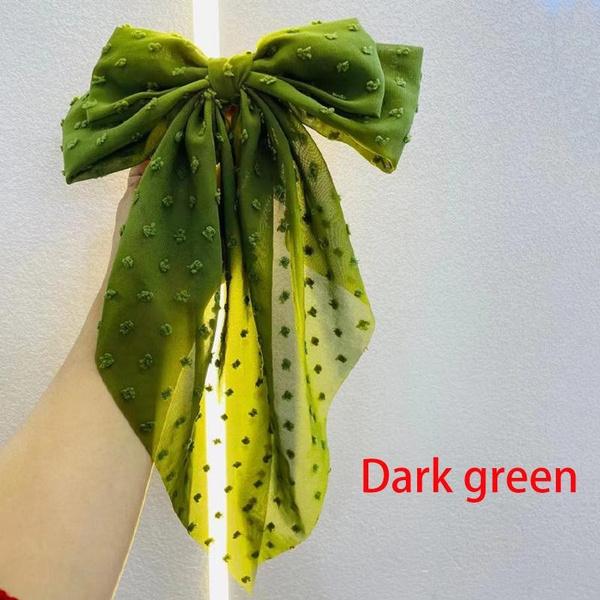 

Заколка для волос с бантиком из шифоновой ткани, заколка для волос в стиле ретро, ​​весенняя заколка, аксессуары для волос