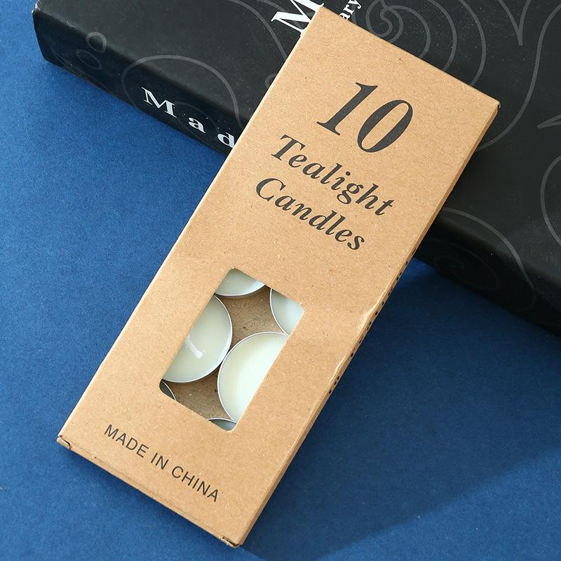 10 Pieces Round Aluminum Shell Tea Candle, Romantic Proposal, Candle, Ktv Hotel, Tea Making, Thermal Insulation Small Candle