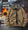 Men's Cross-Border Lambswool-Lined Cotton Jacket - Autumn/Winter Casual Flight Suit with Velvet Lapel