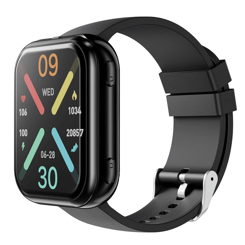 New T1 Smartwatch TWS Bluetooth Headset 2-in-1 Bluetooth Call Sports Bracelet Heart Rate Measurement Waterproof