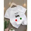 European Sizes Cute Round Neck T-Shirt with Trendy Prints, Short-Sleeved Top Suitable for Everyday Or Casual Wear, a Perfect Gift for Little Girls