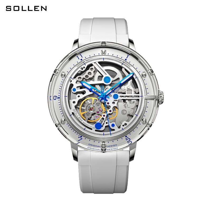 Solon Men's 2021 Automatic Glazed Transparent Mechanical Watch
