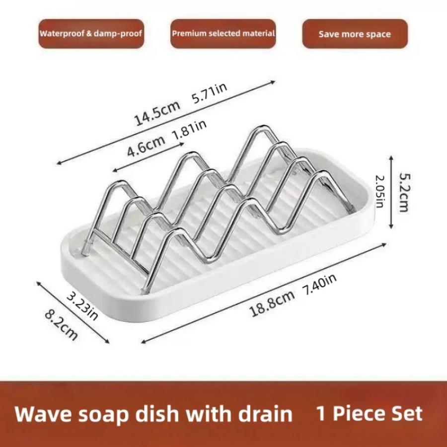 Bathroom Countertop Soap Rack Soap Storage Rack Bathroom Soap Draining Rack Kitchen Wool Sponge Storage Rack