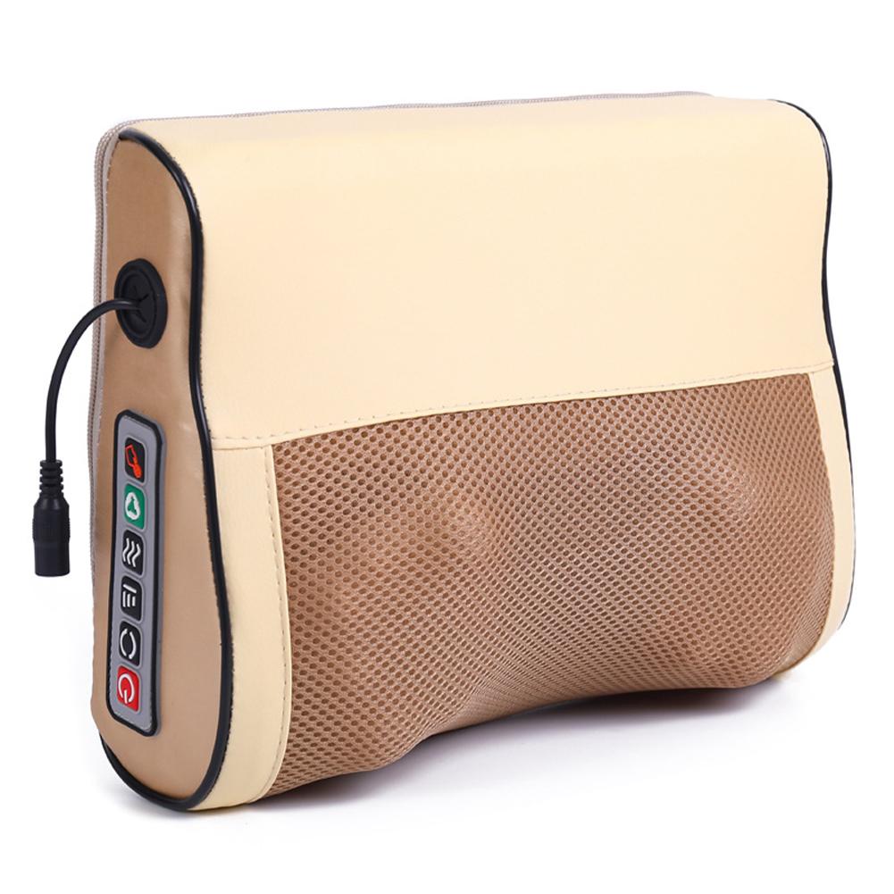 Electric Neck Massager Pillow Neck Relaxation Pillow Adjustable Deep Tissue Kneading Massage Pillow Multi-Function for Men Women