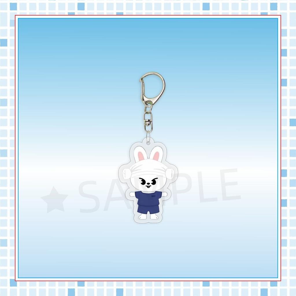 Cartoon Straykids Bathroom Acrylic Keychain Skzoo Cute Acrylic Keychain Bag Accessories Star Official Peripherals Same Style