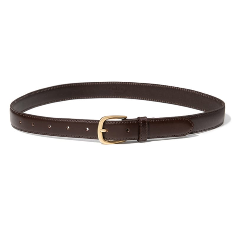 

состояние (W) простой золотистый ремень из коровьей кожи (T019_коричневый) brwon