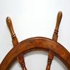 60.96 Cm Wood Pirate's Ship Wheel Marine Décor