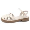 Augustine Bag Head Sandals Women's Summer 2025 New Retro Roman Style Woven Pig Cage Shoes Outer Sandals