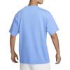 New Nike Drop Shoulder Sleeve T-Shirt Men's Blue FV0376-412