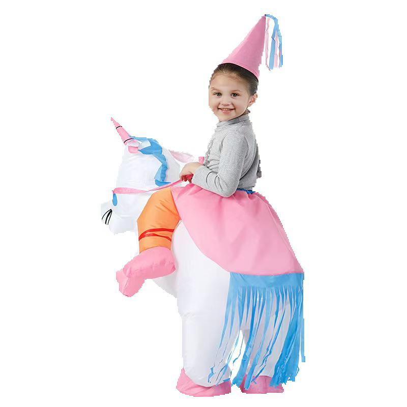 Colorful Inflatable Pegasus Unicorn Costume for Halloween & Christmas Cosplay