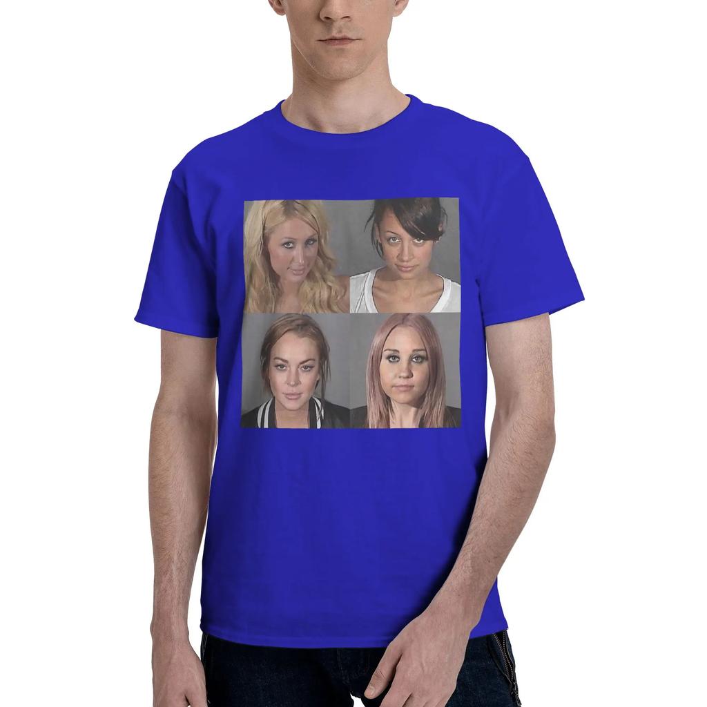 Iconica Maglietta Uomo Mugshot Taglie Forti Magliette Uomo Girocollo Cotone T-shirt Corte Estive Uomo